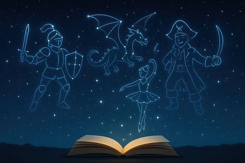 Magische constellaties en boek
