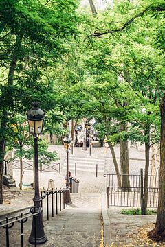 Les marches de Montmartre à Paris sur Patrycja Polechonska