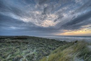 Zonsondergang op het eiland Terschelling