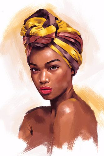 Femme élégante avec foulard