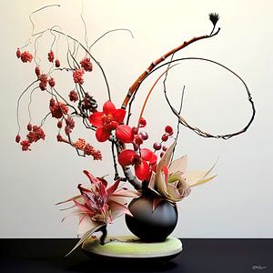 ikebana (japanse bloemsierkunst) sur Gelissen Artworks