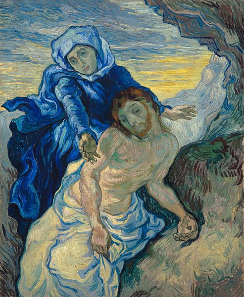 Pieta (nach Delacroix), Vincent van Gogh von Meisterhafte Meister