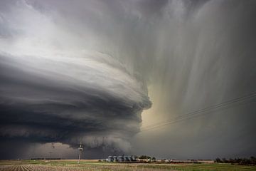 Die kaiserliche Superzelle (Nebraska) (Foto 2) von Donny Kardienaal