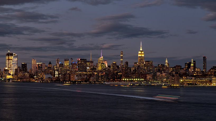 New York City Skyline bei Nacht von Marieke Feenstra