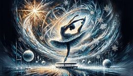 Danse des étoiles au pays magique des merveilles hivernales sur artefacti