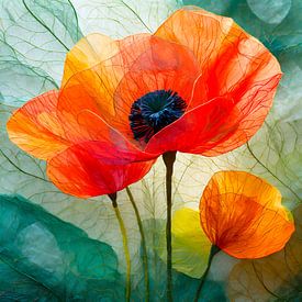 Coquelicot soyeux sur Studio Pieternel