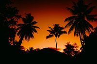 Coucher de soleil aux Seychelles