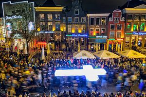 De processie van het evenement The Passion in Groningen van Evert Jan Luchies