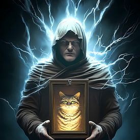 Arcane guardian of the cat oracle by Vythryd Arts