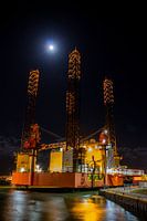Ölplattform im Hafen von Den Helder