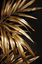 Goldene Palmenblätter von Poster Art Shop