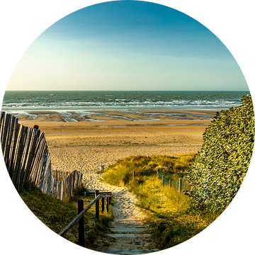 Avondwandeling op het strand in het mooie Normandië inclusief zonsondergang bij Cabourg - Frankrijk