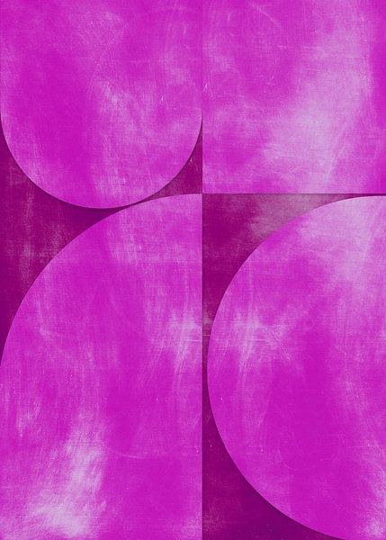 TW living - Abstract LENNY pink van TW living