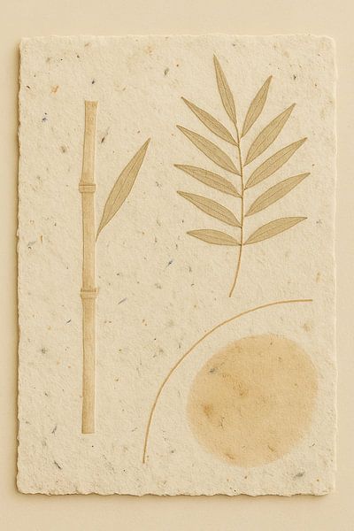 Japandi Botanische Stilte van Moonheart Artworks