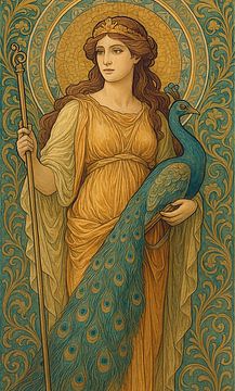 Eine geometrische Illustration der Göttin Hera. von Galerie Hoppenbrouwers