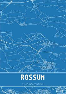 Blauwdruk | Landkaart | Rossum (Gelderland) van Rezona