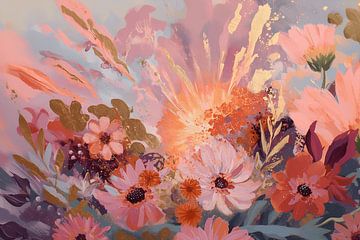 Blooming sunrise in warm colours by NJ Midnight Studio