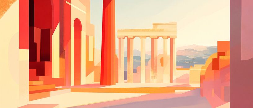 Antique columns by Poster Art Shop