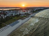 Binz beach from above at sunrise by Markus Lange thumbnail