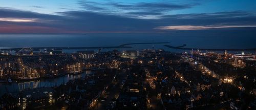 Evening light and history in Harlingen Friesland Netherlands