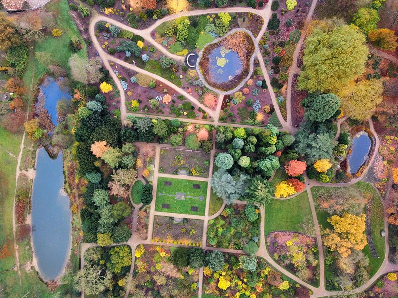 L'arboretum De Dreijen vu du ciel par Nico van Maaswaal