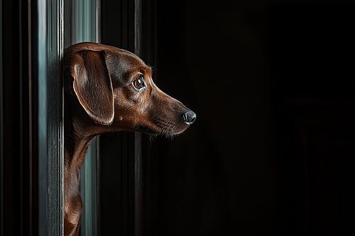 Curious Dachshund