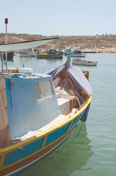 Fishing boats in Marsaxlokk, Malta by Carolina Reina Photography