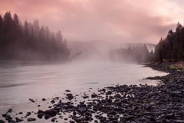 Lewis River, Yellowstone NP (USA) van Sjaak den Breeje