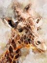 Giraffe von Printed Artings Miniaturansicht