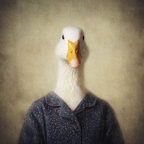 Meneer Gans in Blauw