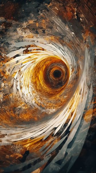 Abstract naar basis van het Diafragma. van Harry Stok