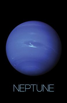 STK205496S-Solar system poster van Neptunus. van Stocktrek Images