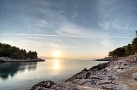 Sonnenaufgang auf der Insel Hvar von Jeroen Middelbeek Miniaturansicht