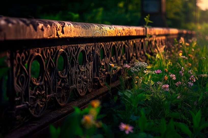 Railway bridge in the sunlight - Nature by Poster Art Shop