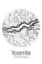 Vallée du Yosemite | Topographie de la carte (minimum) par ViaMapia Aperçu