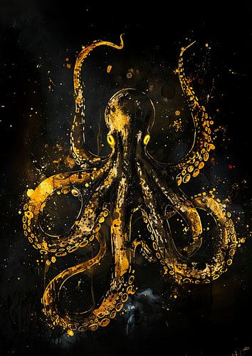 Peindre le calmar doré