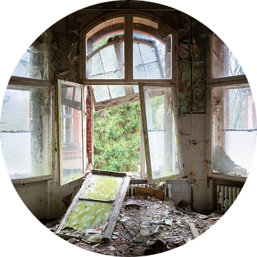 Hevig Verval in Beelitz. van Roman Robroek - Foto's van Verlaten Gebouwen