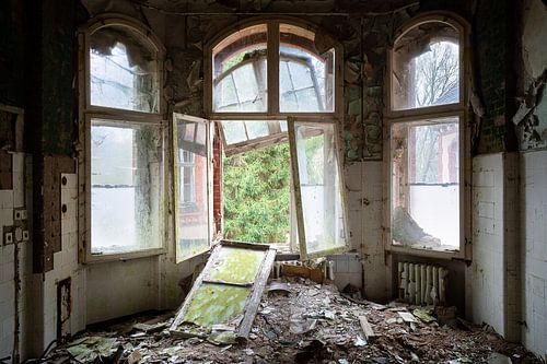 Hevig Verval in Beelitz.