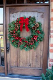 Christmas wreath by Poster Art Shop