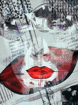 Simply red lips von Gabi Hampe