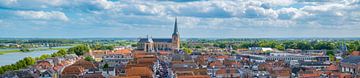 Kampen panorama in de zomer van bovenaf van Sjoerd van der Wal Fotografie