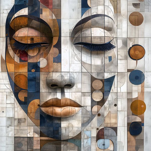 Woodblock Portrait by Jacky