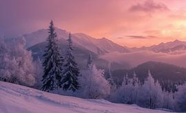 Winterlandschaft im Morgenlicht