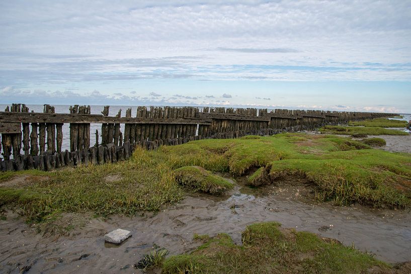 Posts at Moddergat by Willie Kamminga