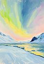 Northern Lights Winter Snow by Niklas Maximilian thumbnail