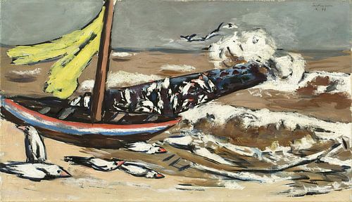 Max Beckmann - Brown Sea with Seagulls (1941)