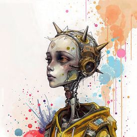 Spiked Visionary – The Painted Cyborg of the New Era by Digital Picture Art