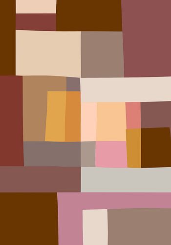 Mozaïek Kleurvlakken | Warm en neutraal