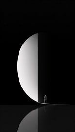 Minimal Art - Maan Man von Surreal Media