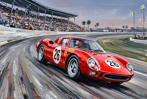 Léon Dernier en Jacky Ickx - Daytona 1966